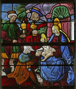 Window depicting the Adoration of the Magi